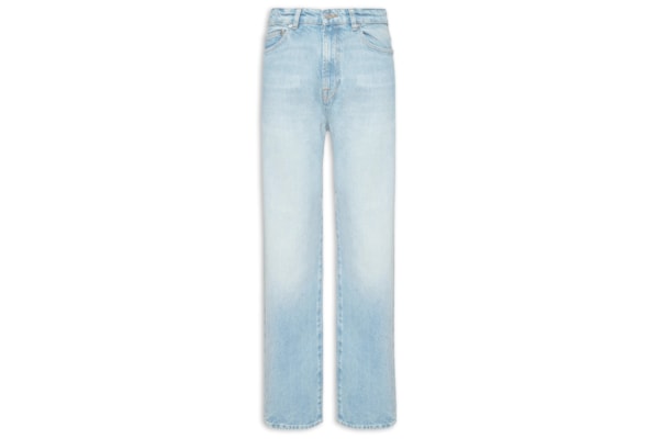 Calça Masculina Corte Reto Jeans 5 Pockets - Azul 