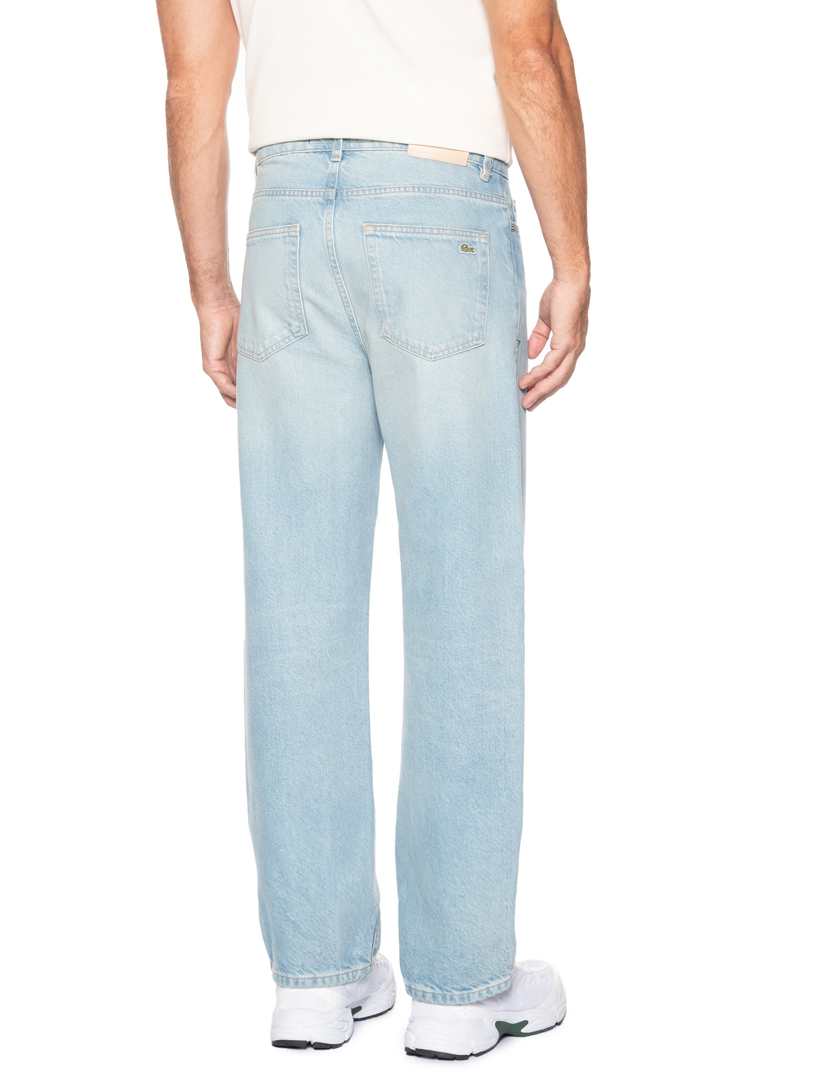 Calça Masculina Corte Reto Jeans 5 Pockets Azul  Lacoste