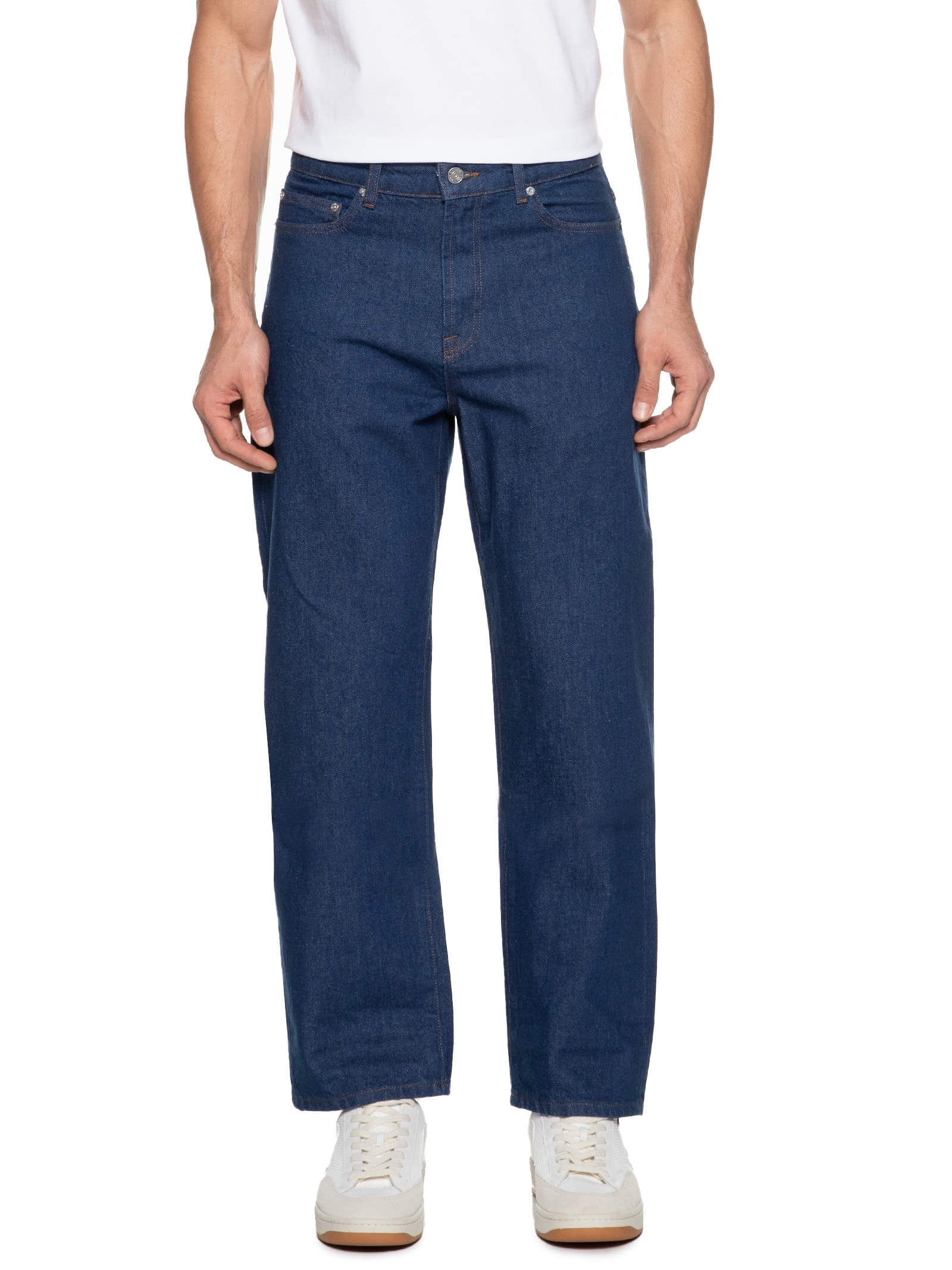 Calça Masculina Corte Reto Jeans 5 Pockets Azul  Lacoste