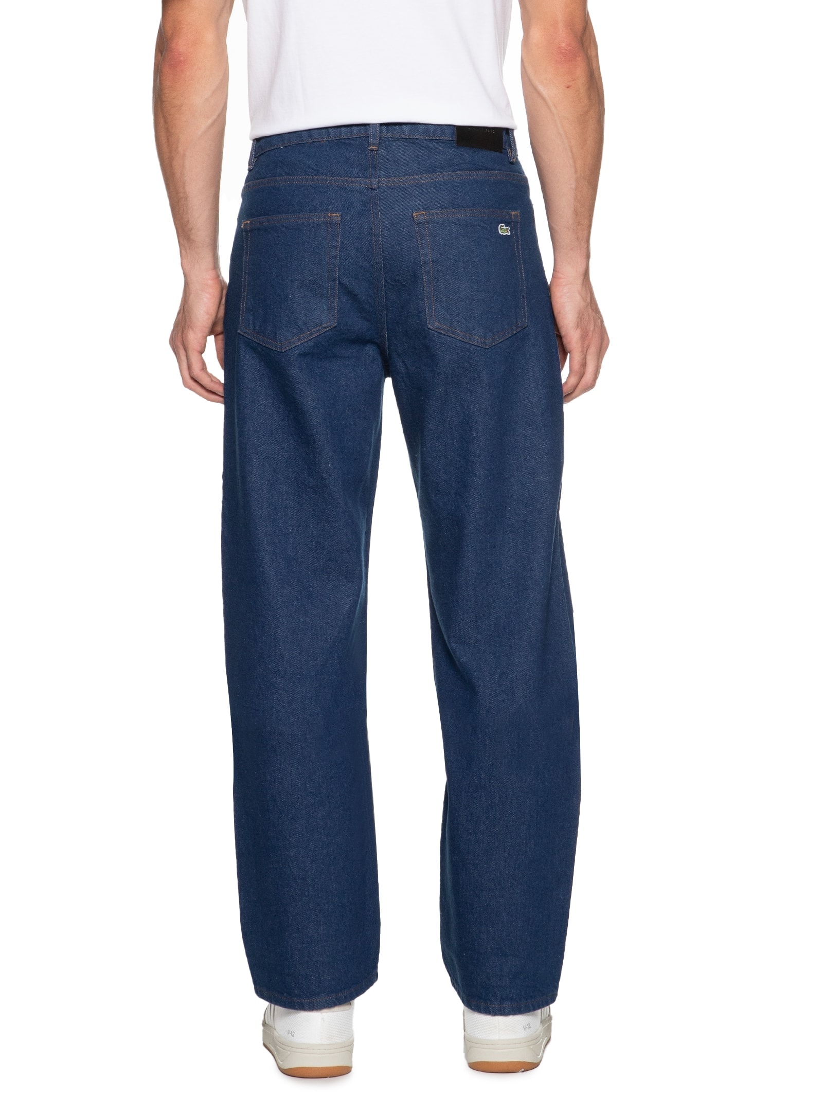 Calça Masculina Corte Reto Jeans 5 Pockets Azul  Lacoste