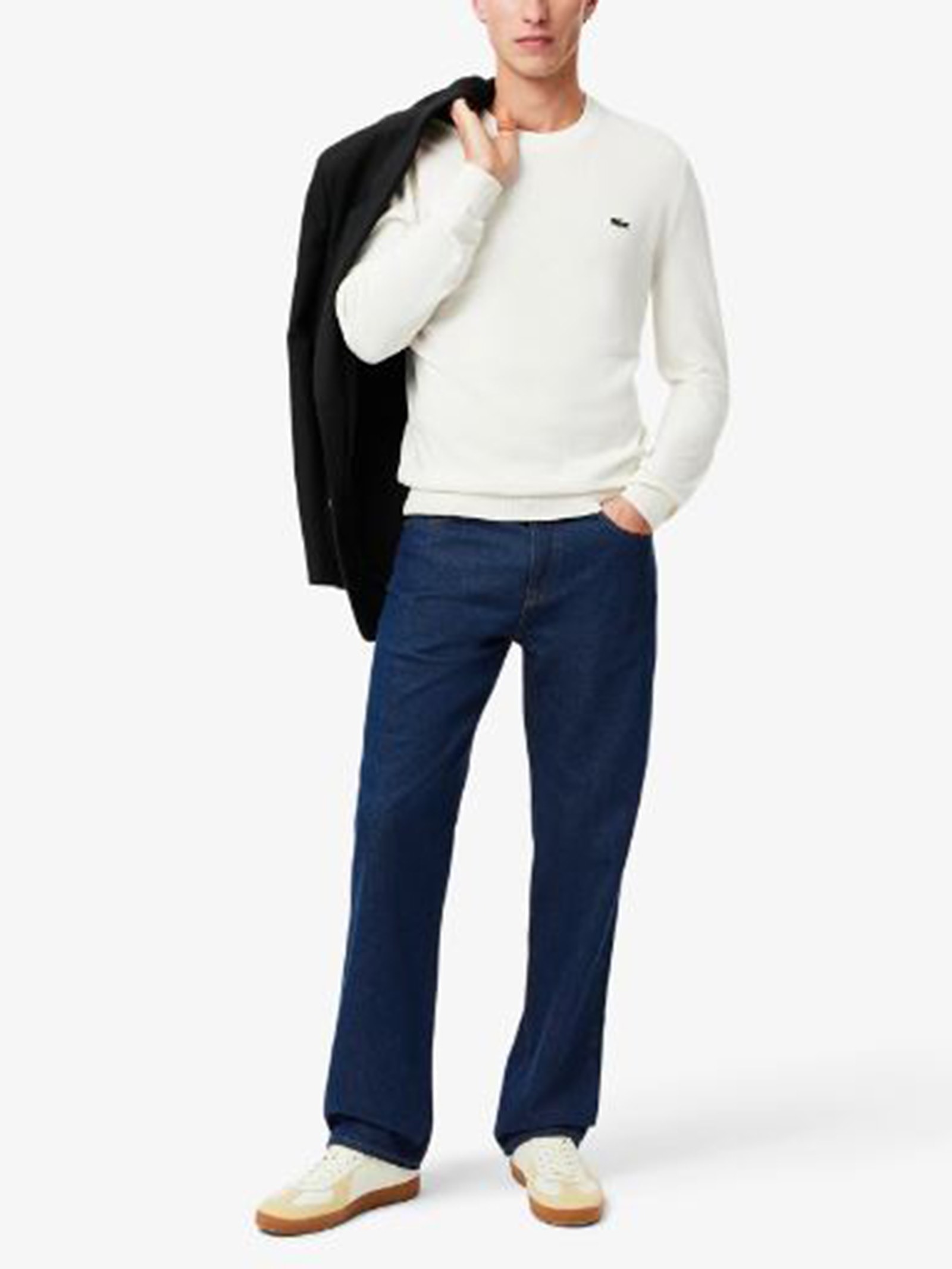Calça Masculina Corte Reto Jeans 5 Pockets Azul  Lacoste