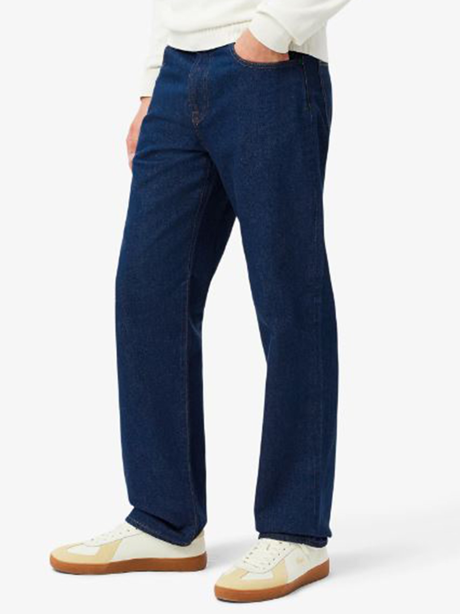 Calça Masculina Corte Reto Jeans 5 Pockets Azul  Lacoste