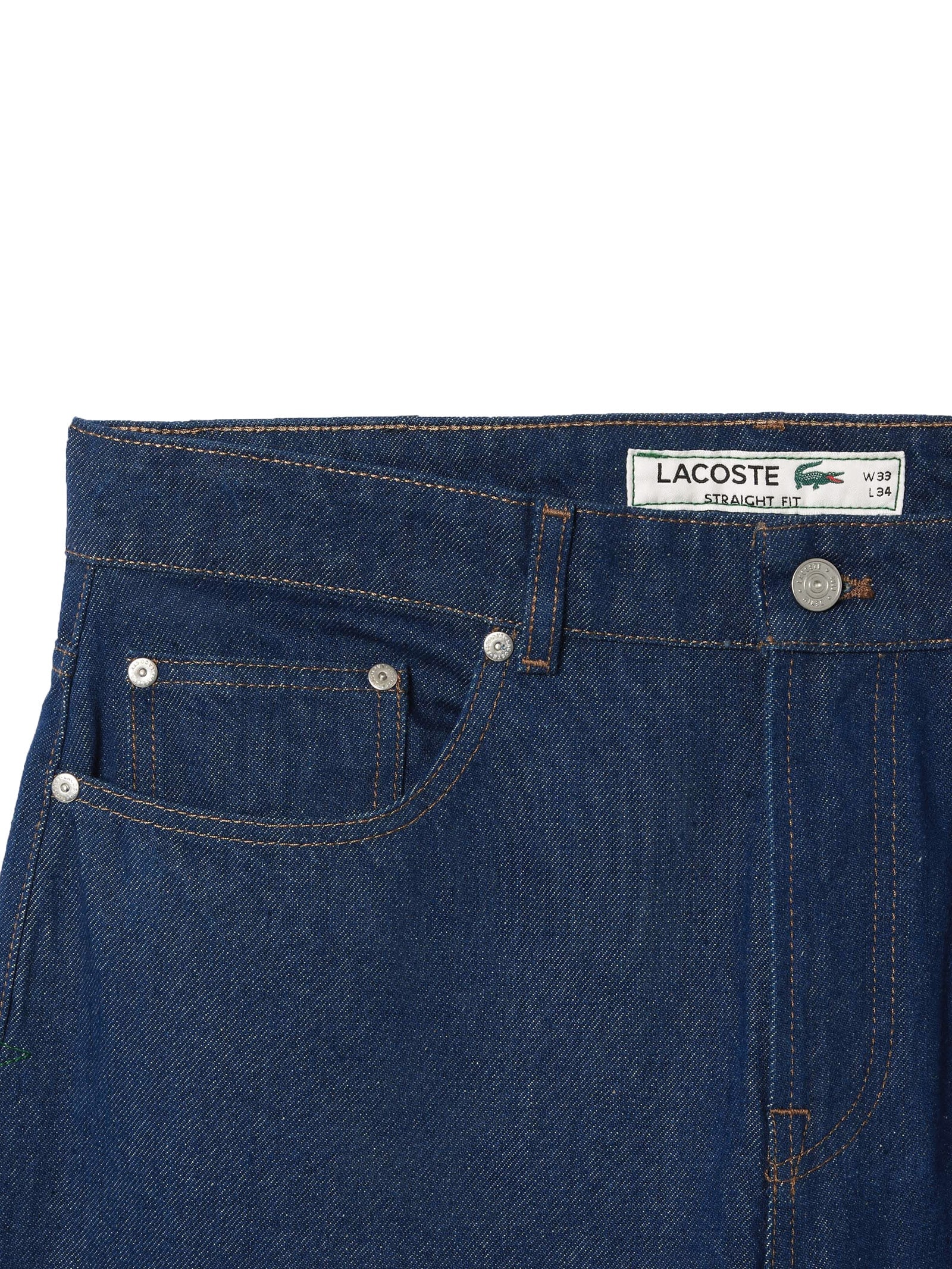 Calça Masculina Corte Reto Jeans 5 Pockets Azul  Lacoste