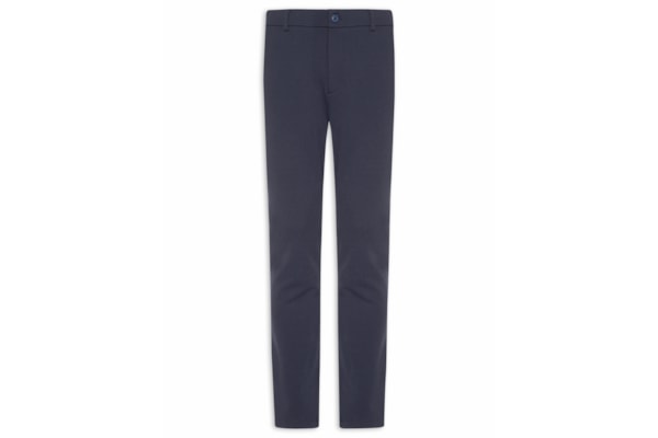 Calça Masculina De Alfaiataria Em Malha - Azul