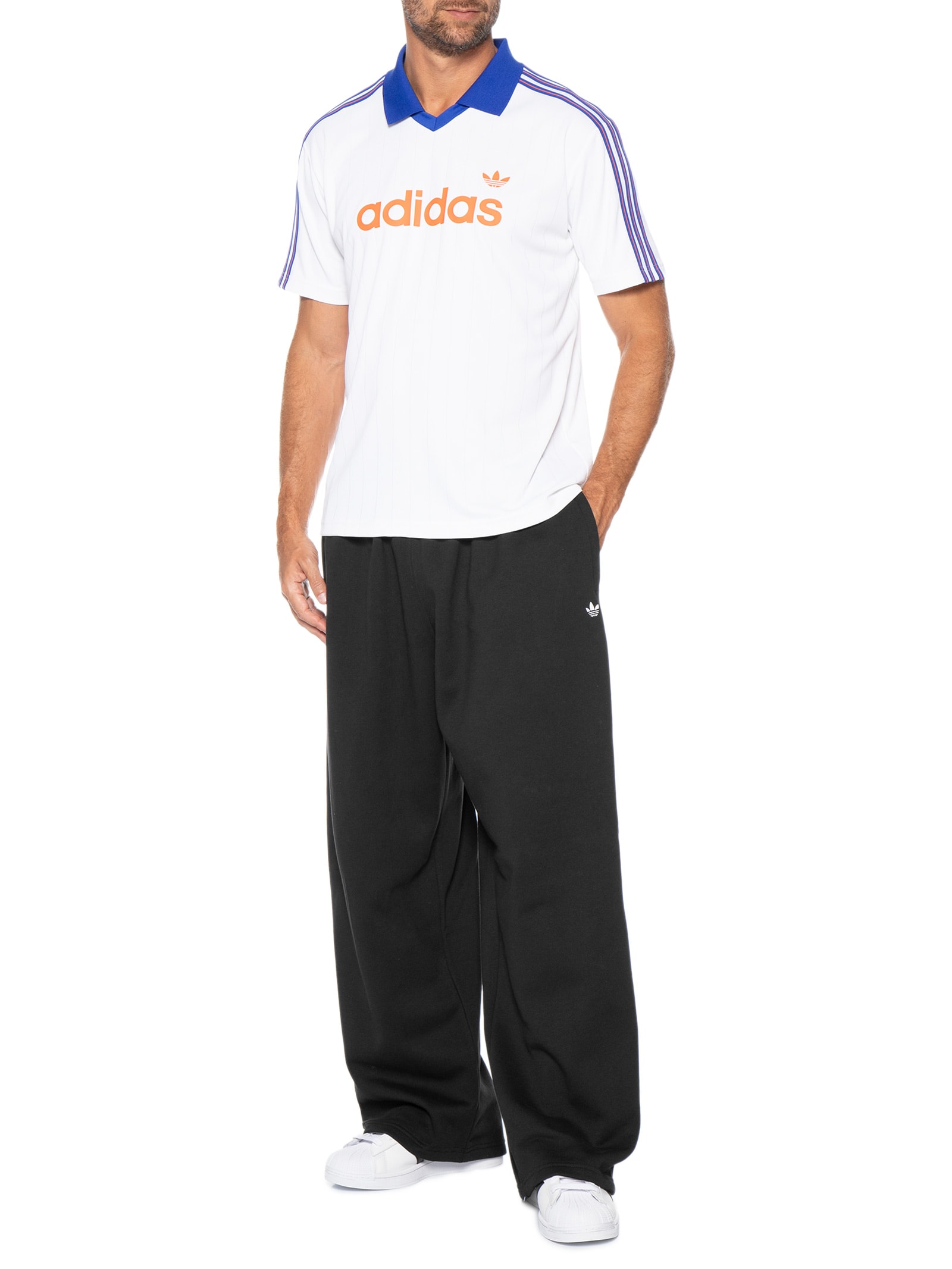 Calça Masculina de Moletom Trefoil ESS Preto Adidas Originals