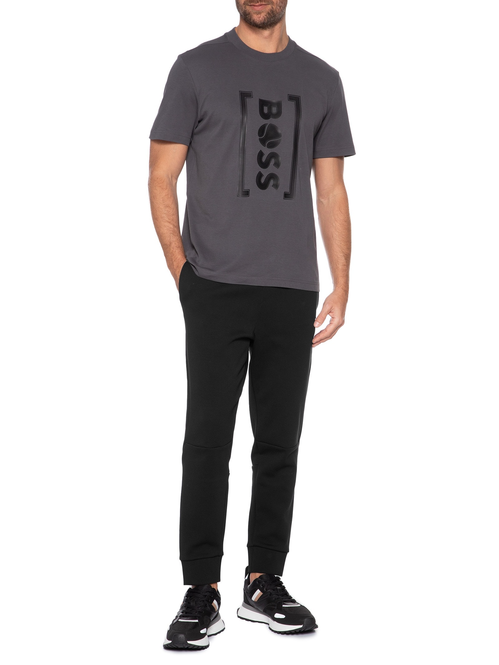 Calça Masculina De Moletom Zone 01 Preto Boss