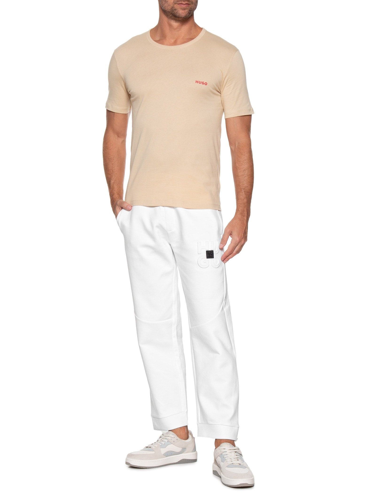 Calça Masculina Debospant Branco Hugo