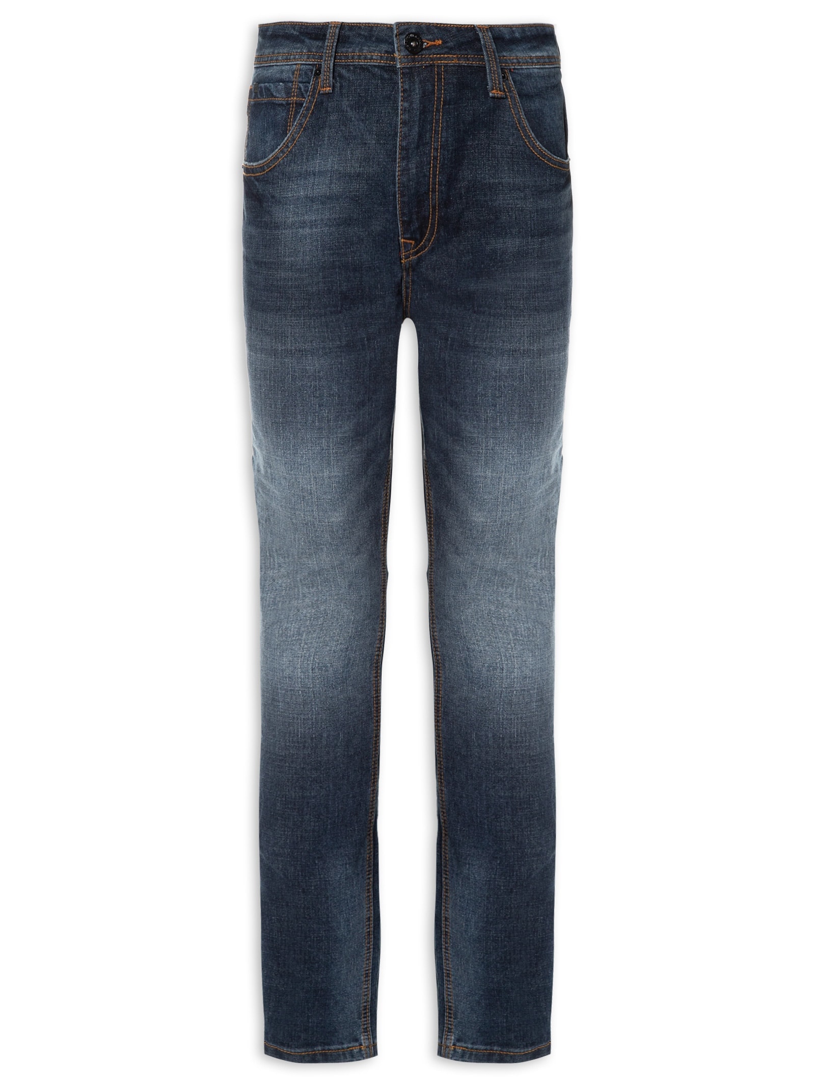 Calça Masculina Denim Ton Soft Dark Azul Jab