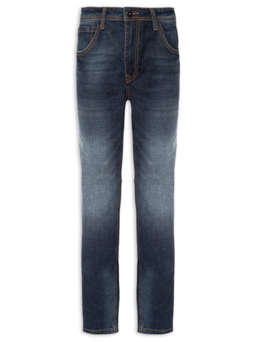 Calça Masculina Denim Ton Soft Dark – Azul