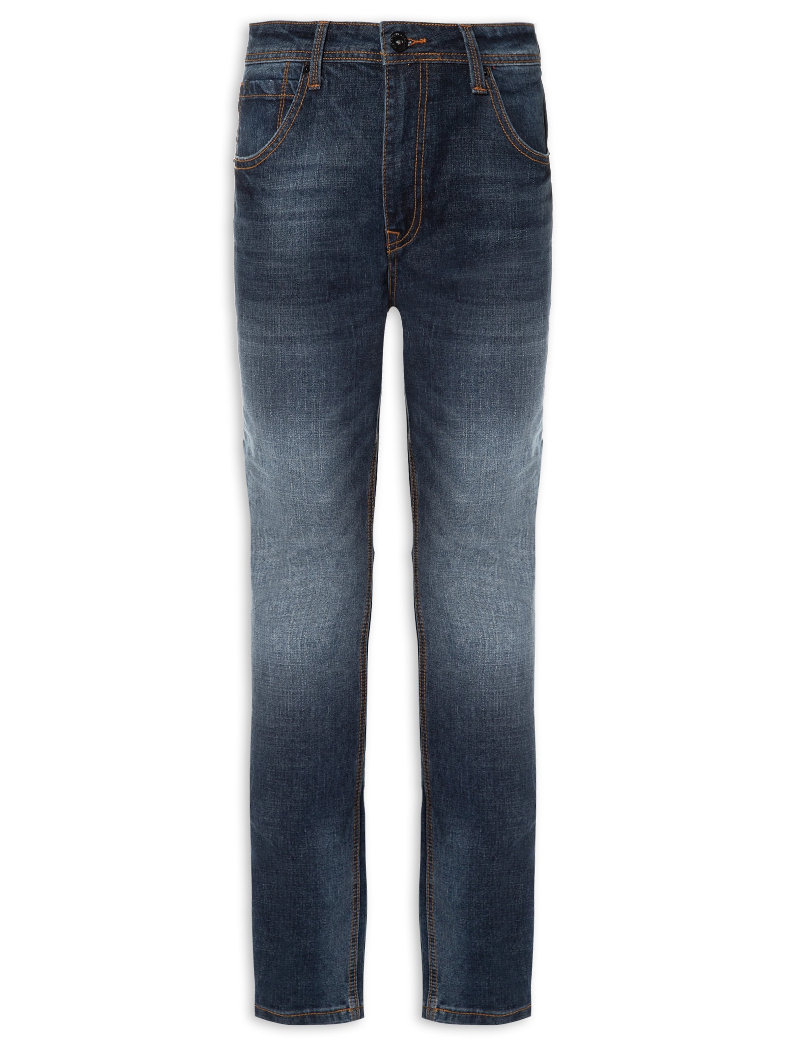 Calça Masculina Denim Ton Soft Dark Azul Jab