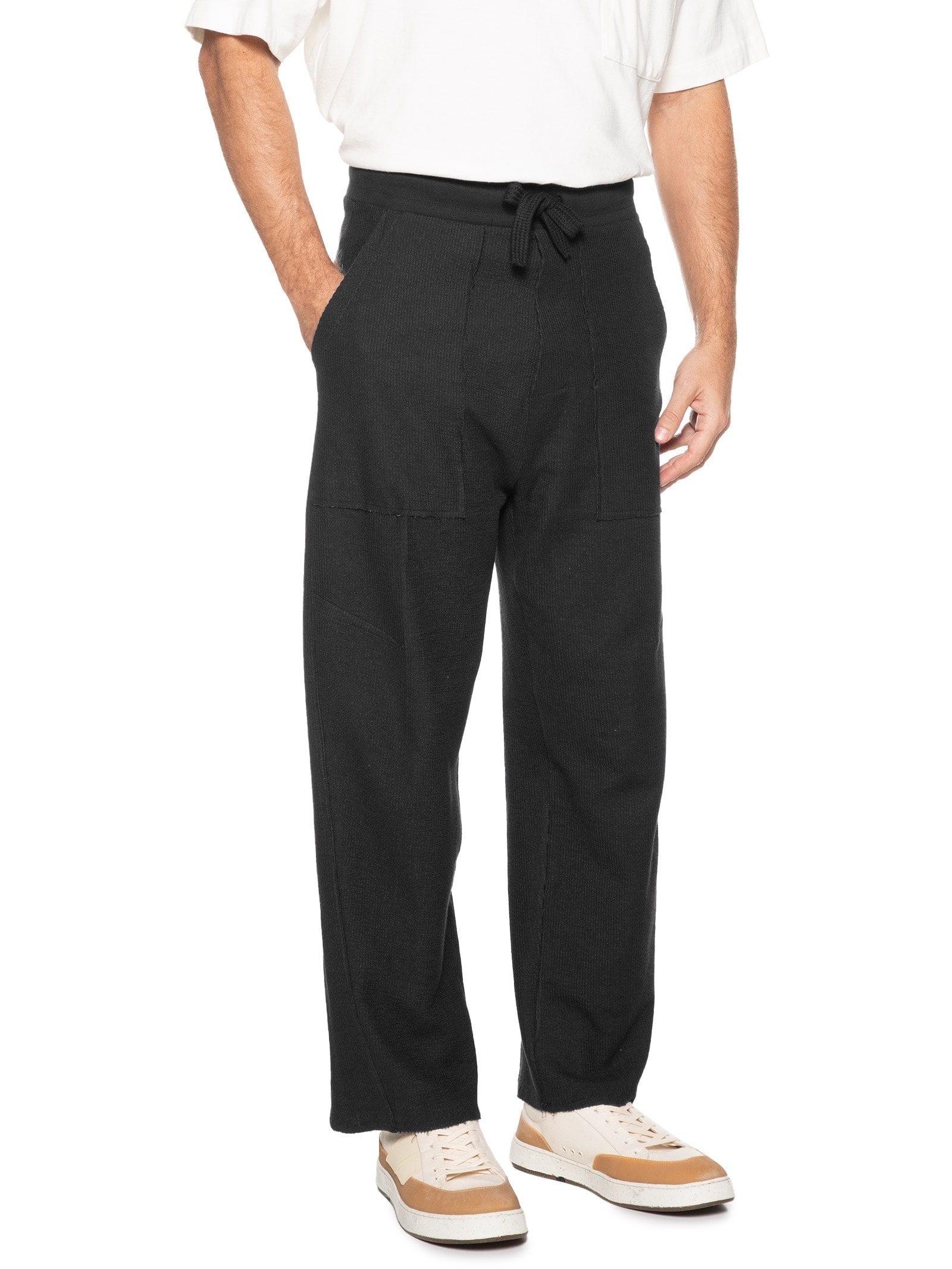 Calça Masculina Double Texture Dart Preto Osklen