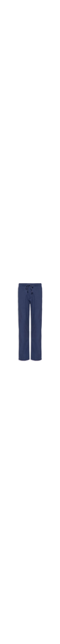 Calça Masculina Elástico Linho - Azul
