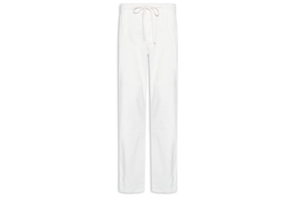 Calça Masculina Elástico Linho - Branco