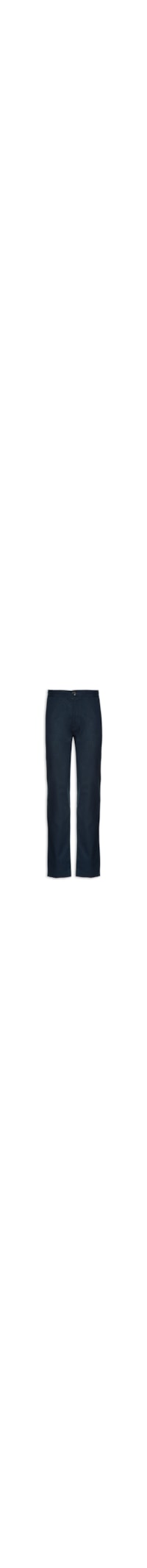 Calça Masculina Em Algodão Cós Elástico Reta - Azul