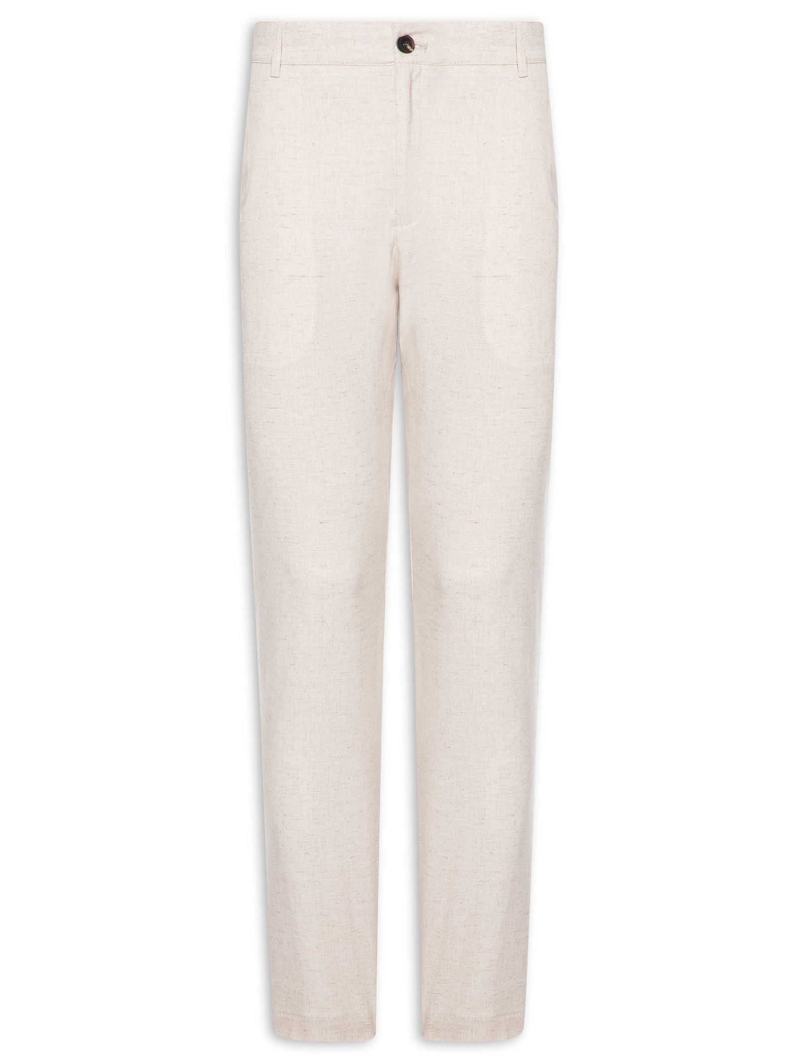 Calça Masculina Em Blend Linho Bege '2 Essential