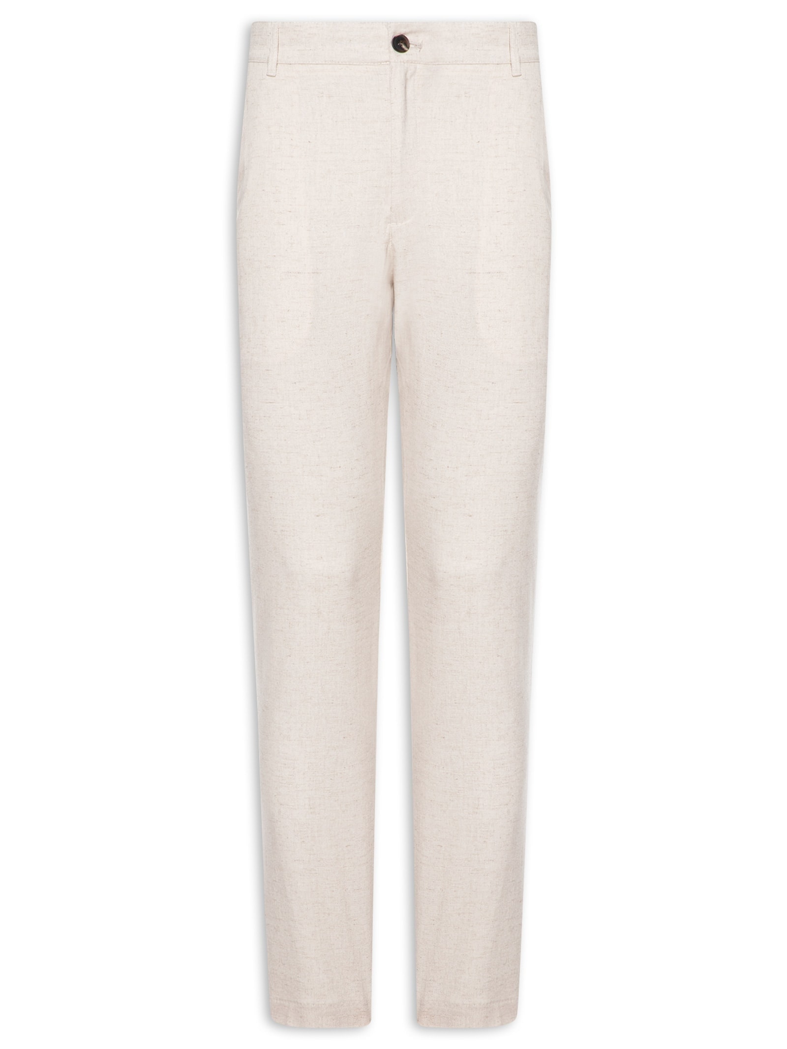 Calça Masculina Em Blend Linho Bege '2 Essential
