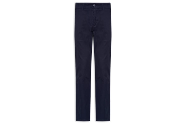 Calça Masculina Em Chino Reta - Azul