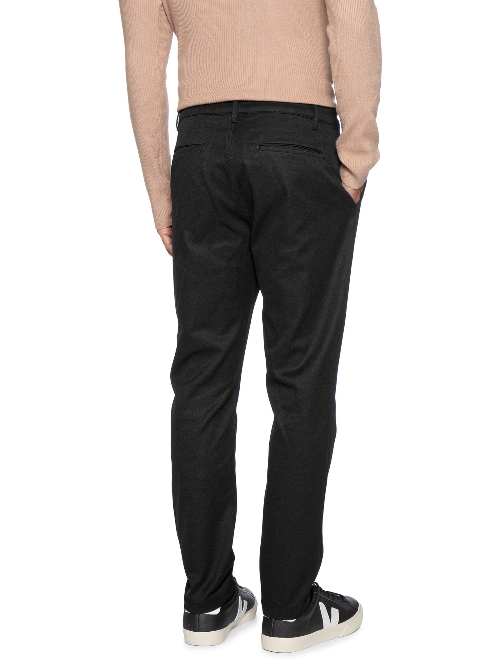 Calça Masculina Em Chino Reta Preto '2 Essential