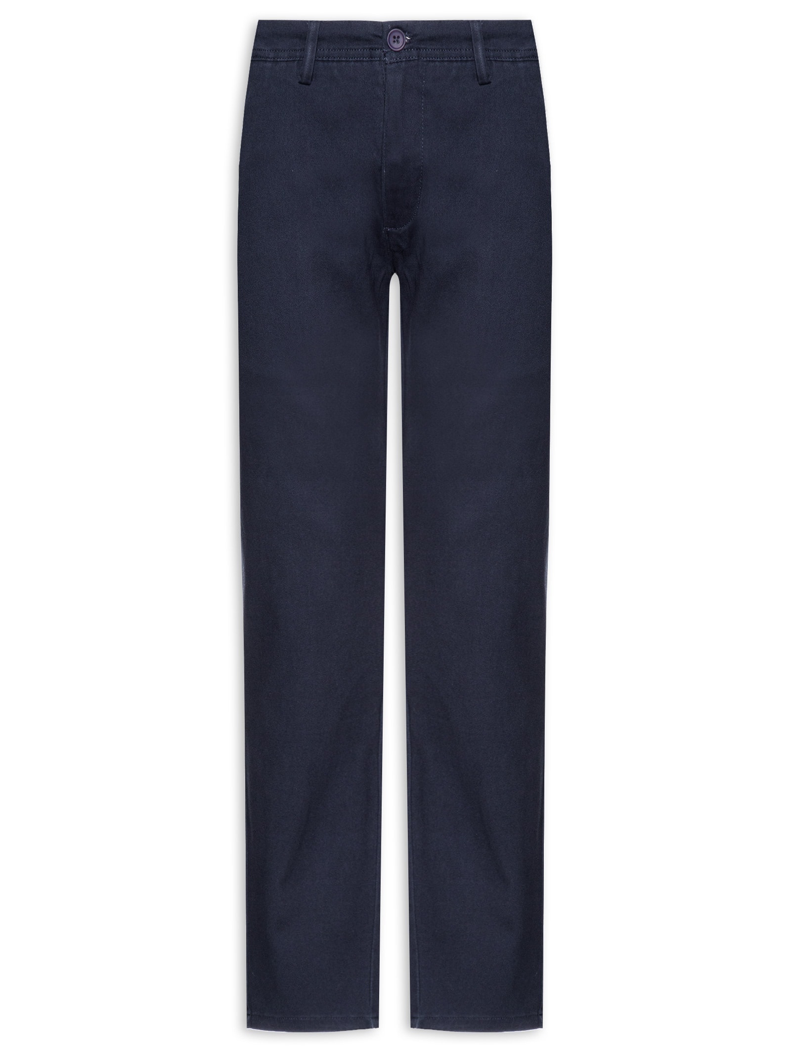 Calça Masculina Em Sarja Modelo Chino Azul '2 Essential