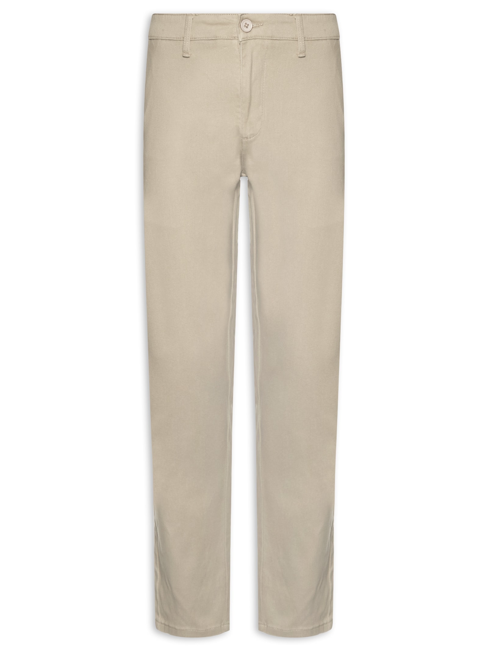 Calça Masculina Em Sarja Modelo Chino Bege '2 Essential