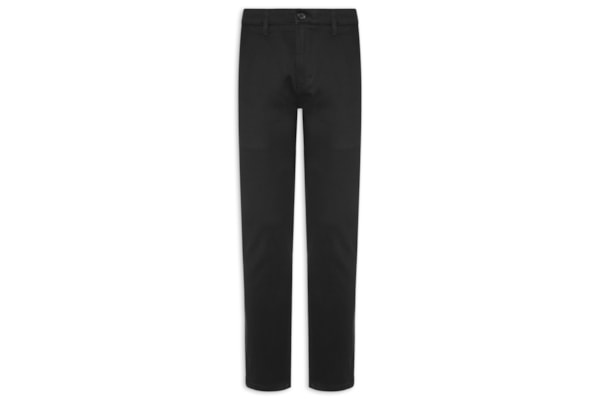 Calça Masculina Em Sarja Modelo Chino - Preto