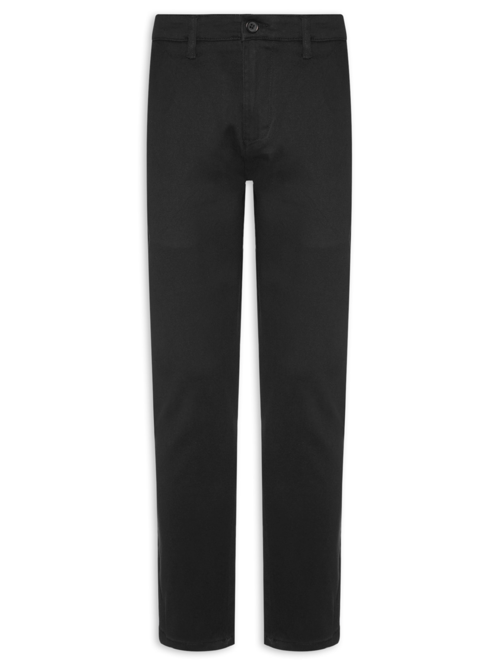 Calça Masculina Em Sarja Modelo Chino Preto '2 Essential
