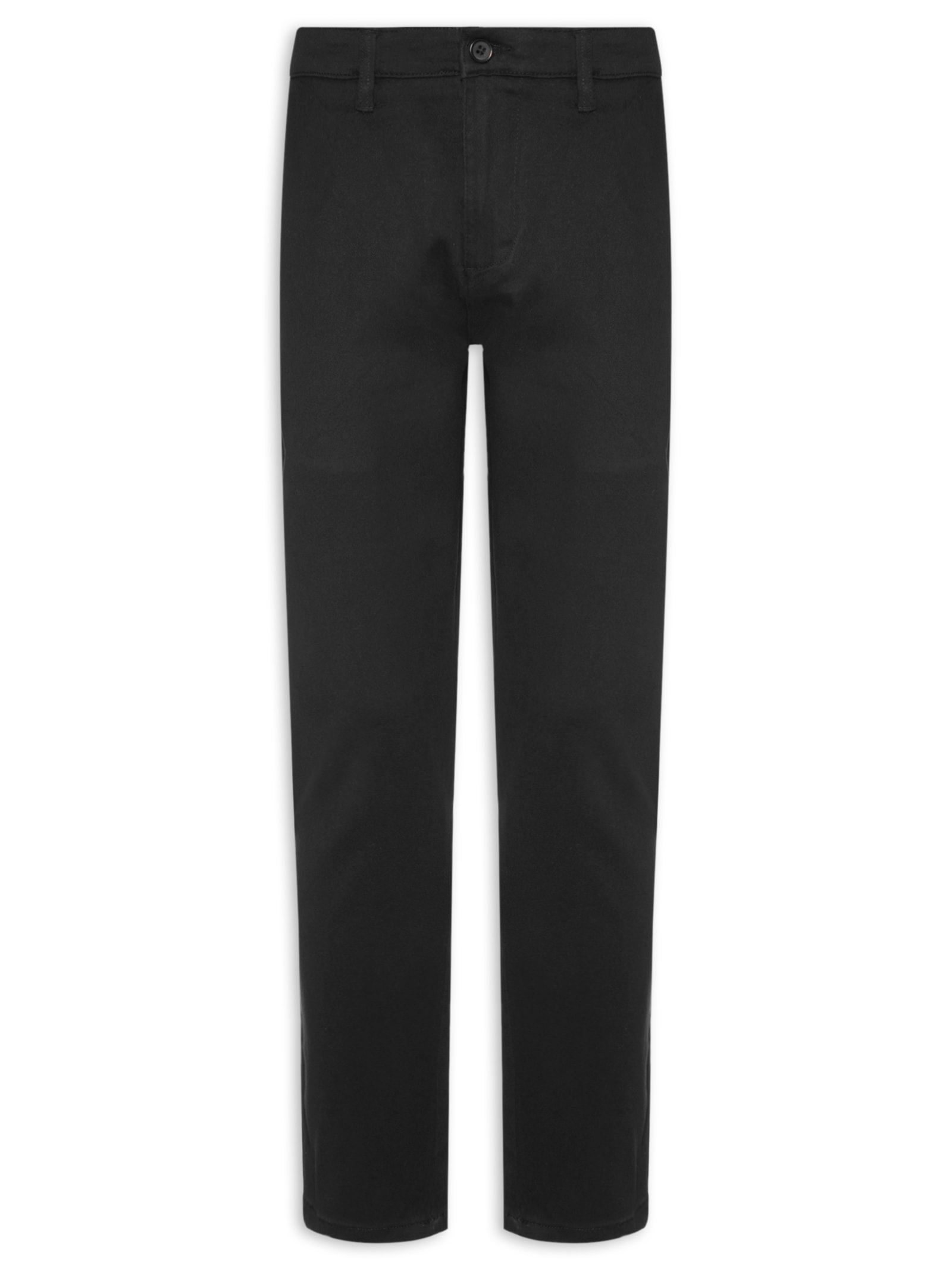 Calça Masculina Em Sarja Modelo Chino Preto '2 Essential