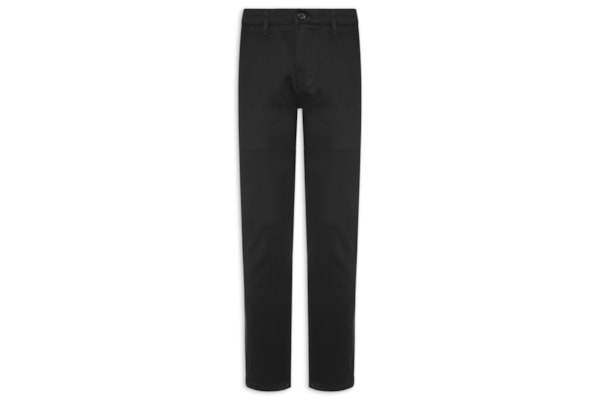 Calça Masculina Em Sarja Modelo Chino - Preto