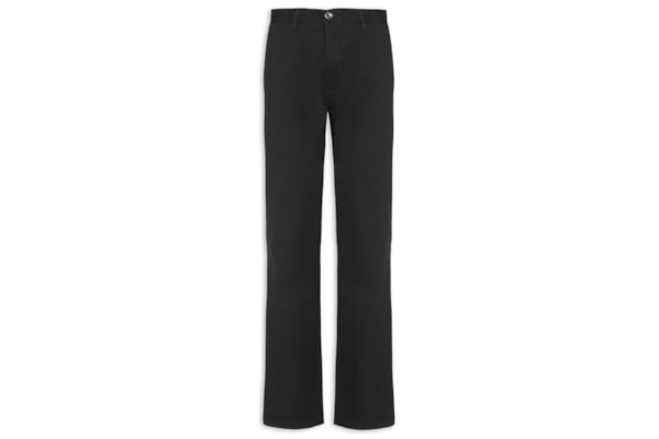 Calça Masculina Em Sarja Reta - Preto