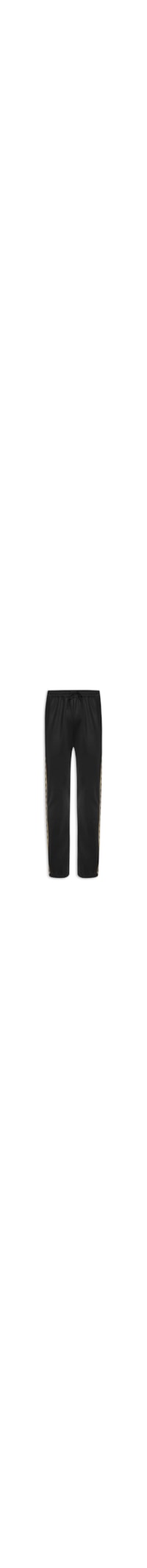 Calça Masculina Esportiva Jogger Detalhe Faixa Contrastante – Preto