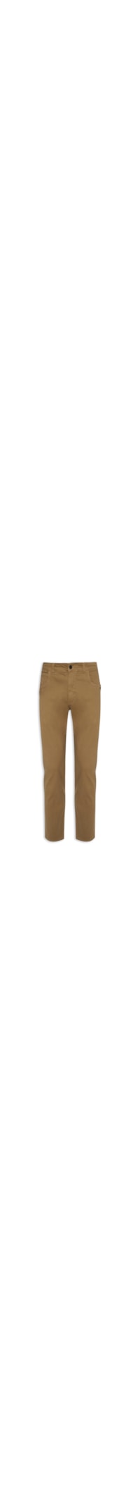 Calça Masculina Five Pockets Color Lisa - Bege
