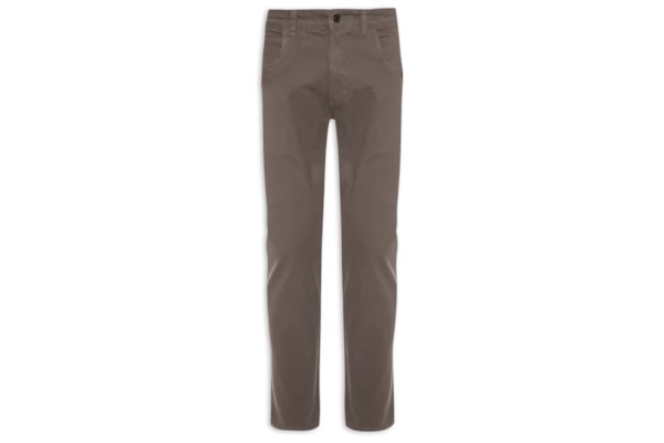 Calça Masculina Five Pockets Color Lisa - Marrom