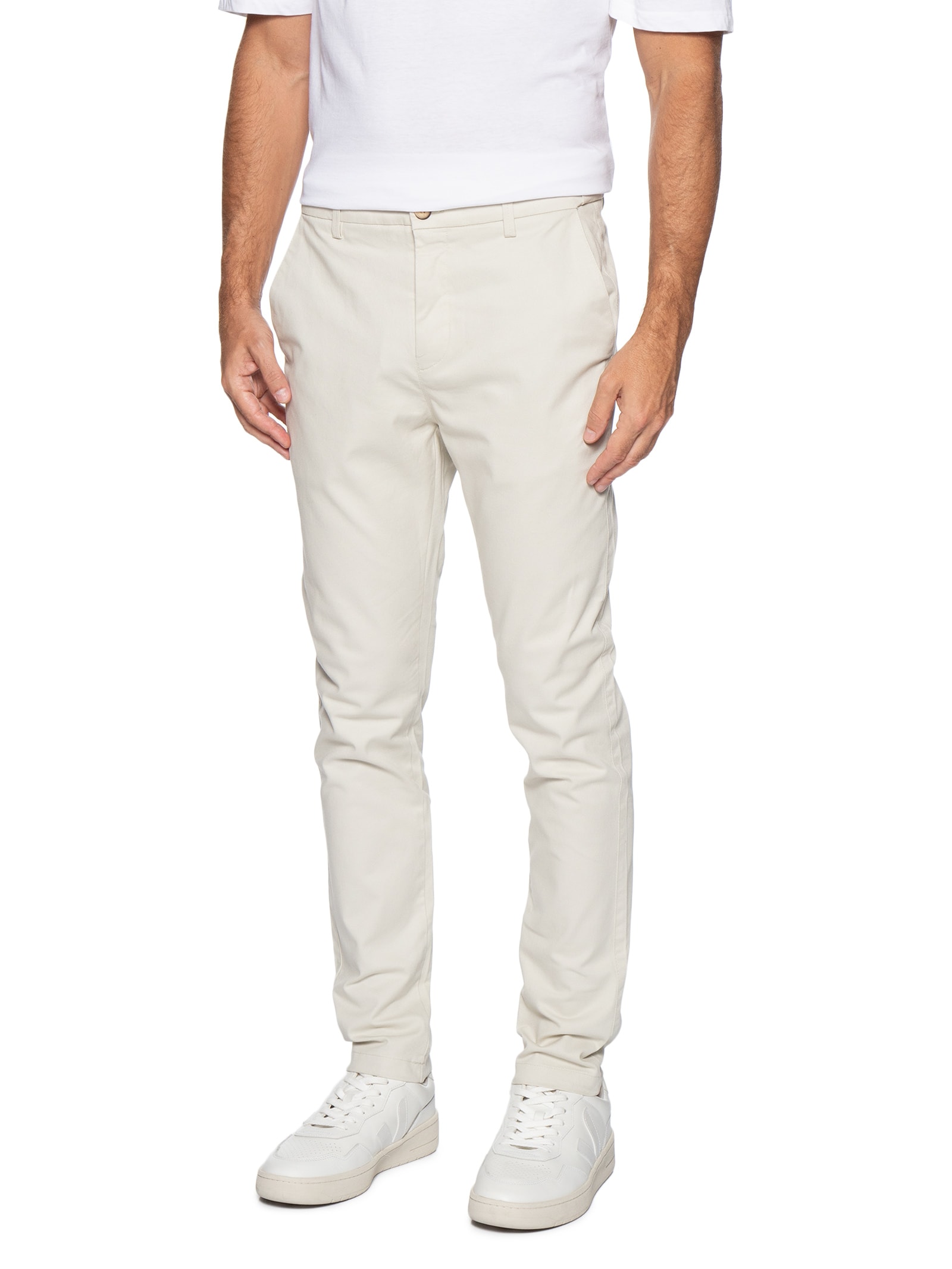 Calça Masculina Flexsense Reta Bege '2 Essential