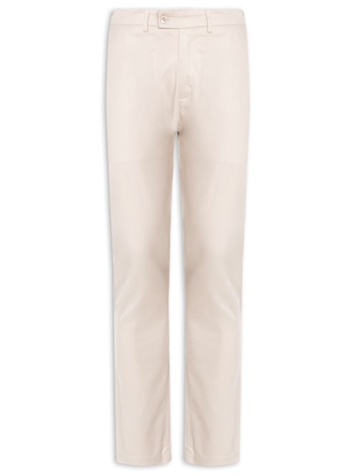 Calça Masculina Flexsense Tamanho Ajustável Chino Slim – Bege