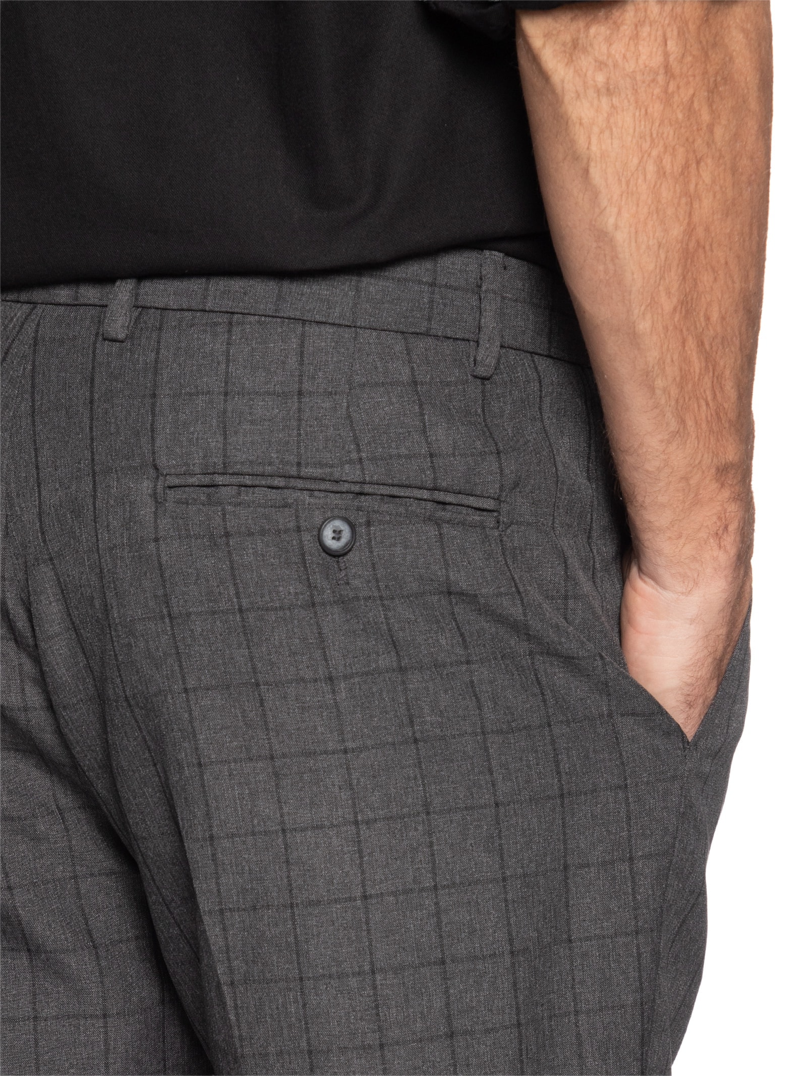 Calça Masculina Galles Slim Cinza '2 Essential