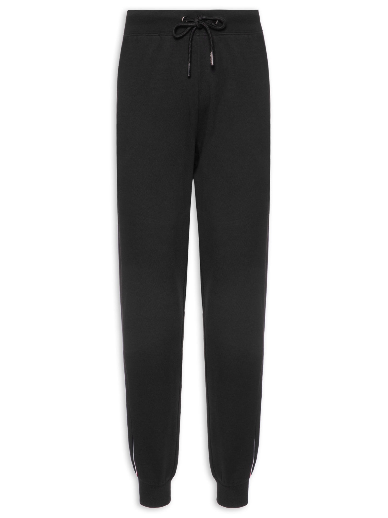 Calça Masculina Global Stripe em Moletom – Preto Tommy Hilfiger
