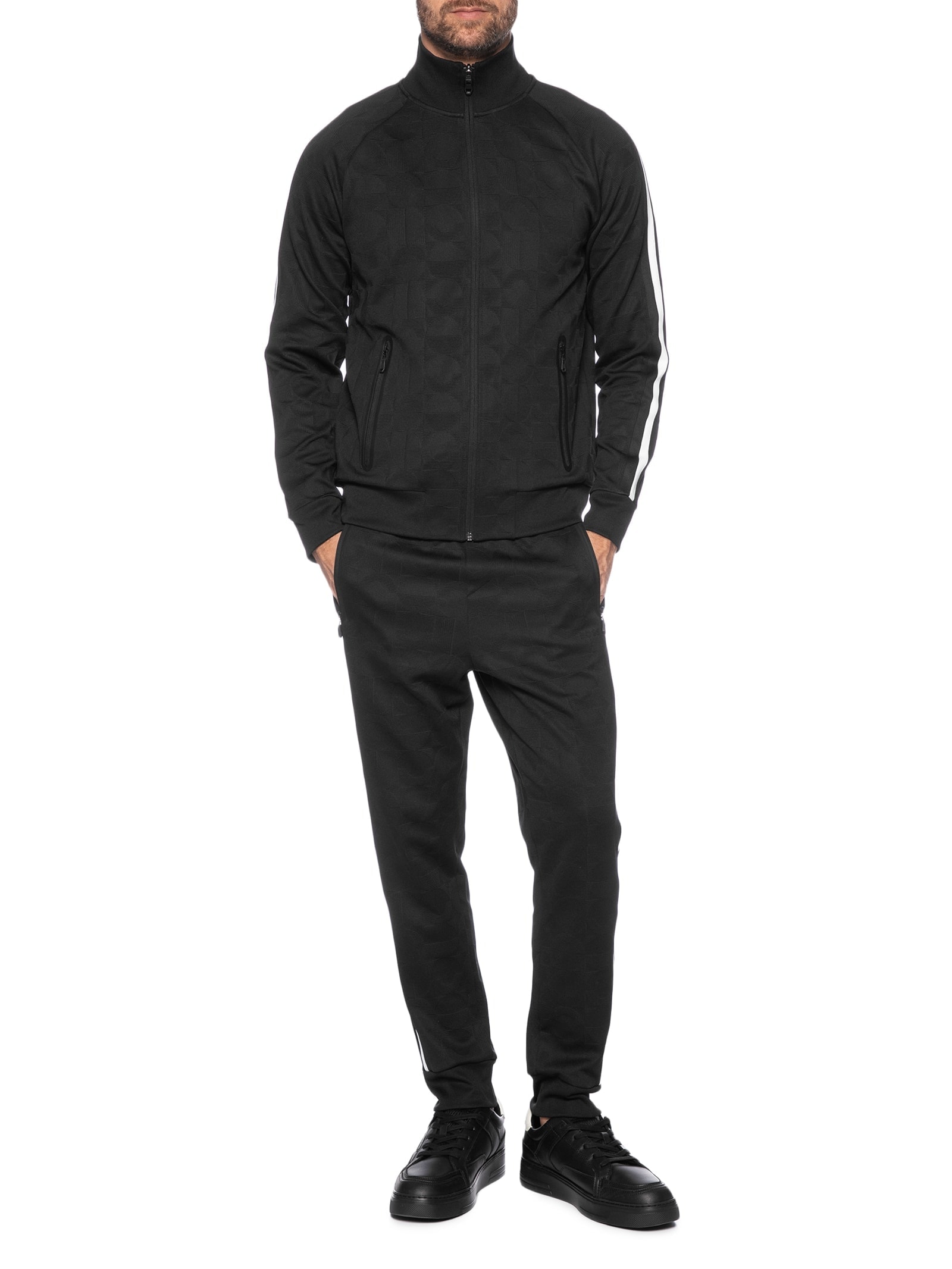 Calça Masculina Hover Striped C Preto Boss