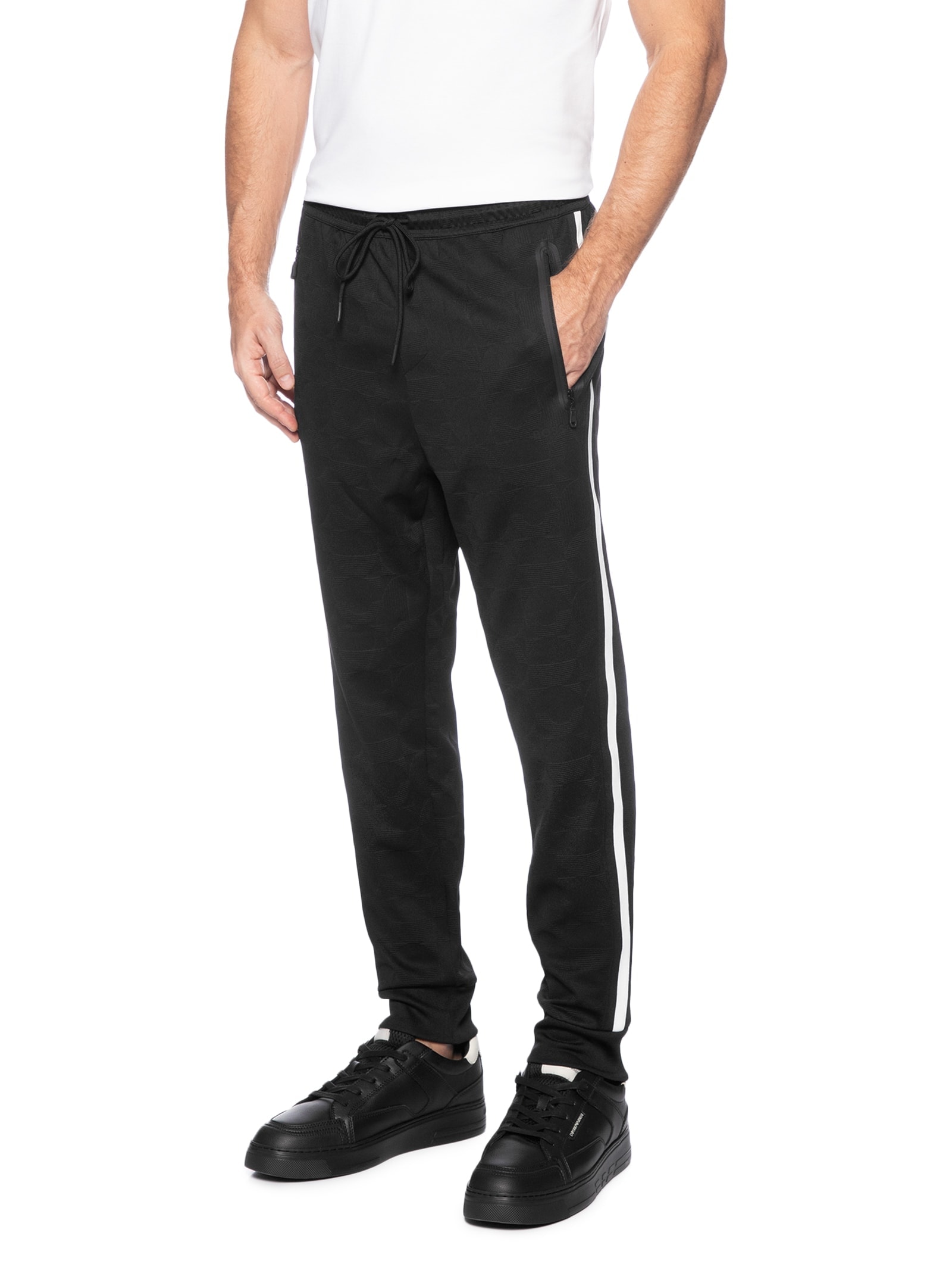 Calça Masculina Hover Striped C Preto Boss