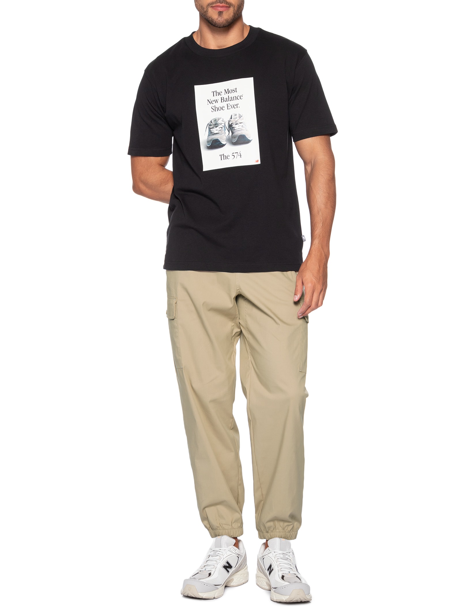 Calça Masculina Icon Twill Cargo Marrom New Balance