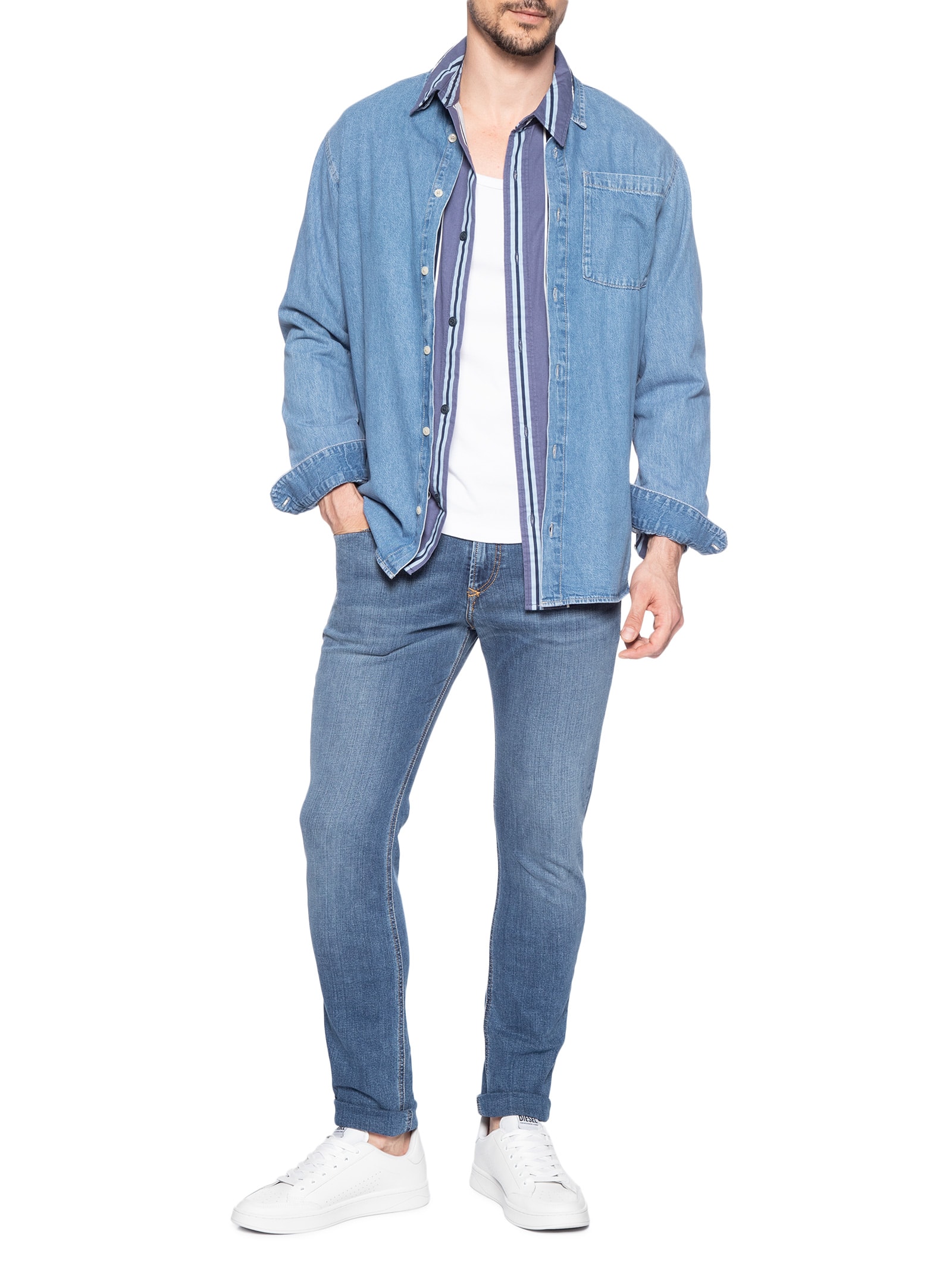 Calça Masculina Jeans 1979 Sleenker L.32 Azul Diesel