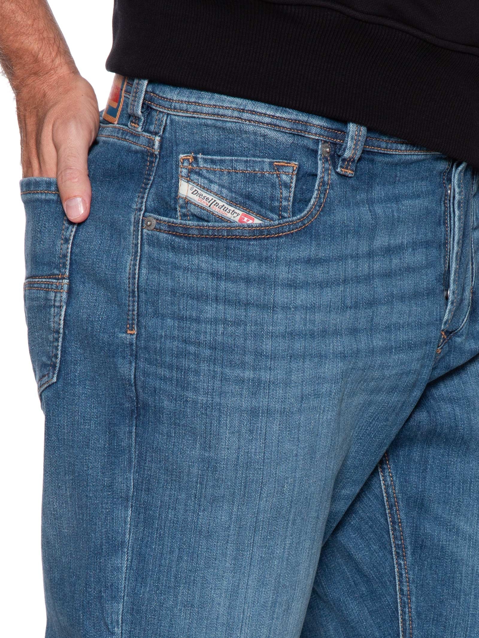 Diesel Calça Masculina Jeans 1986 Larkee Beex Reta Azul