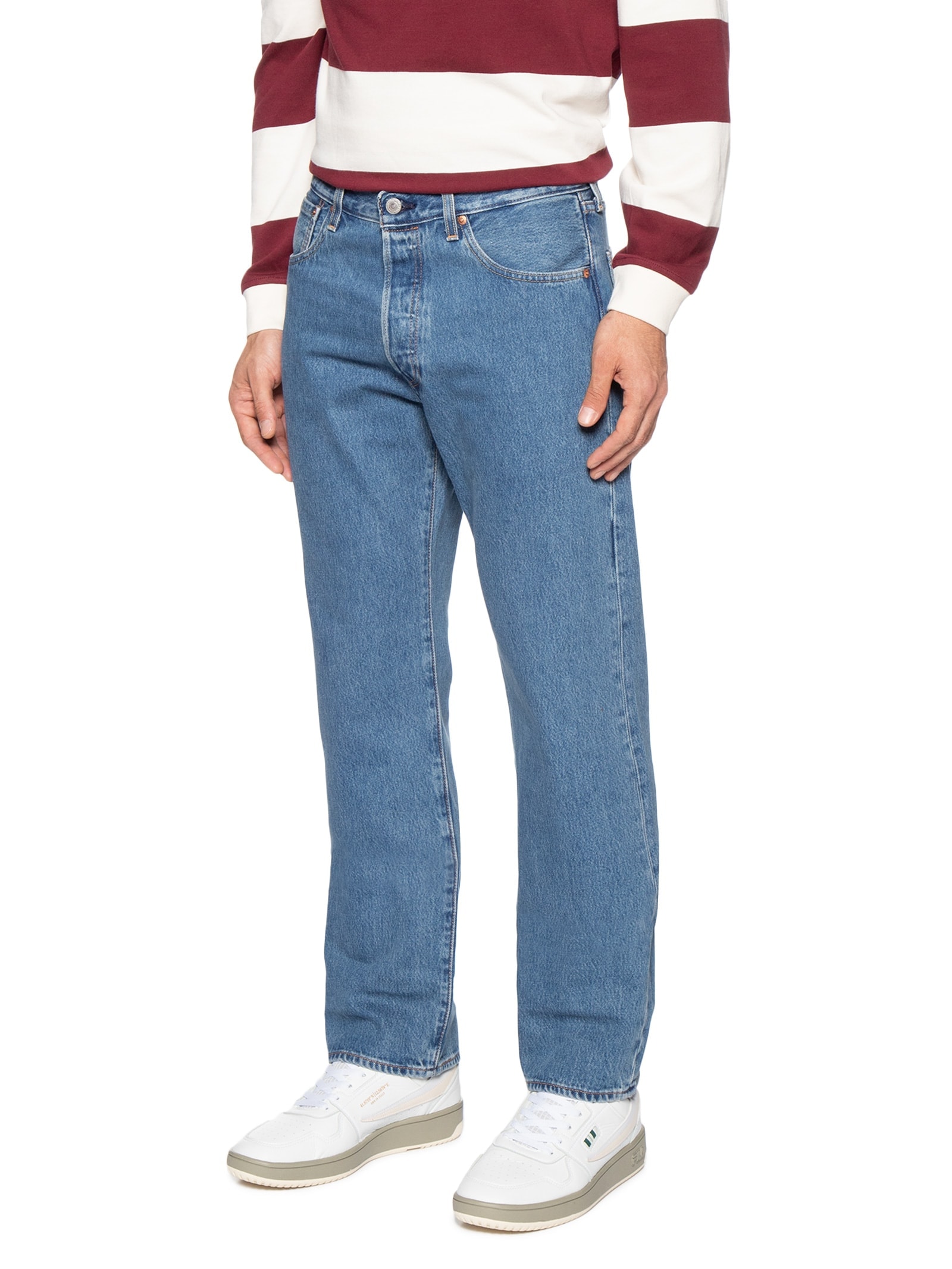 Calça Masculina Jeans  501 Relaxed Fit Reta Azul Levi's