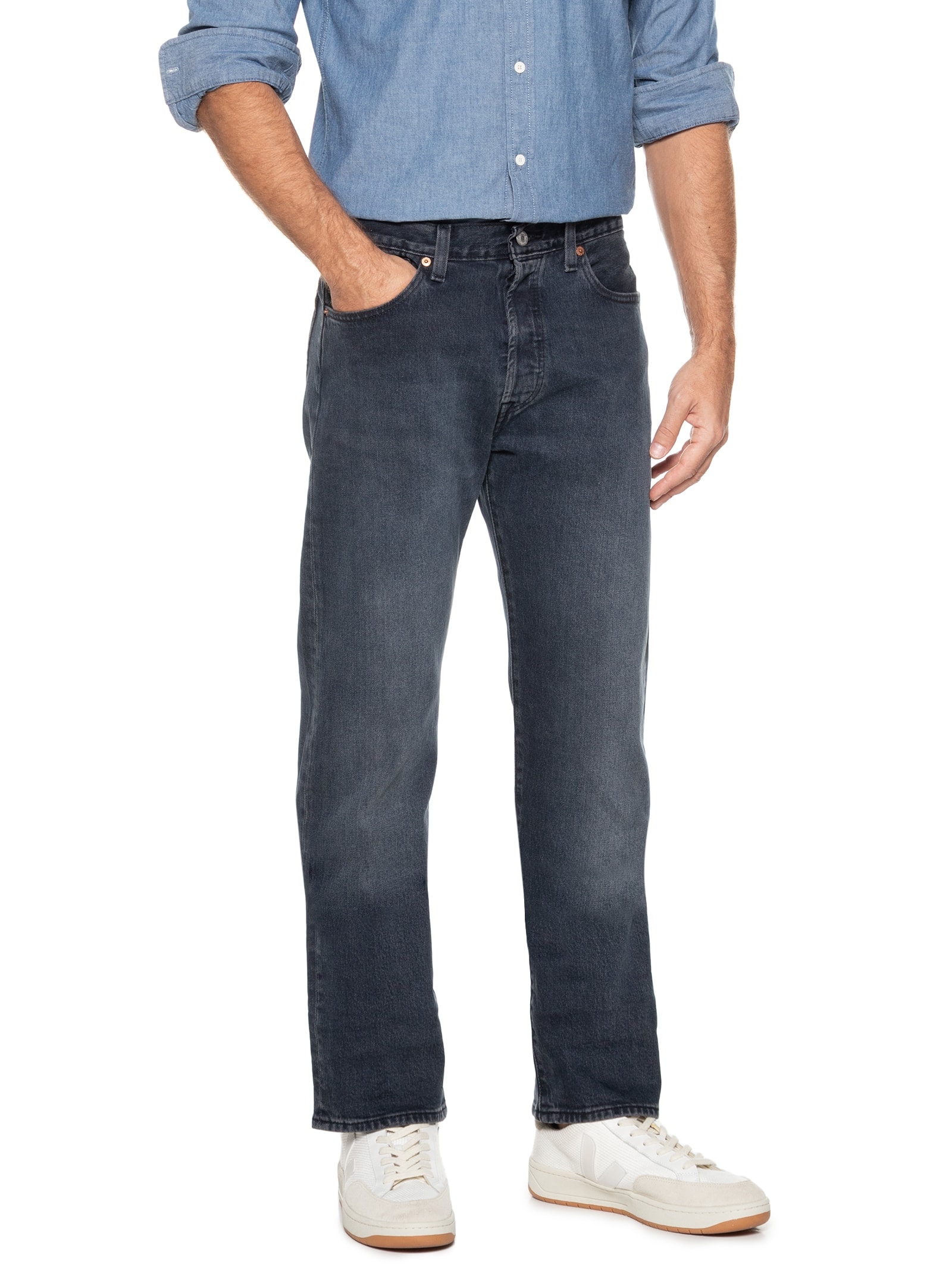 Calça Masculina Jeans 501® Original Fit Azul Levi's