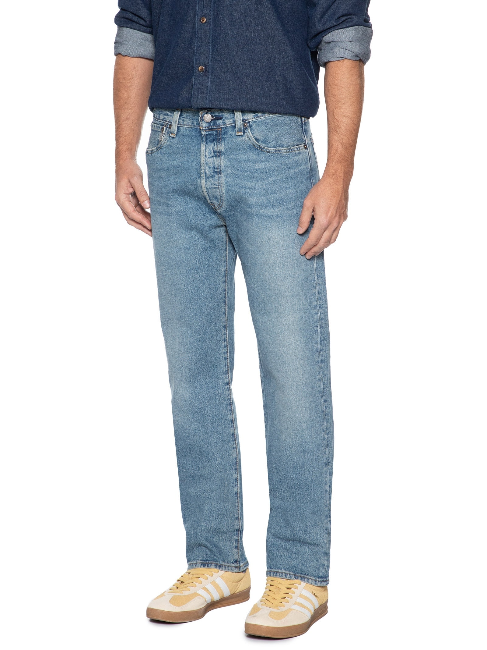 Calça Masculina Jeans 501® Original Fit Azul Levi's