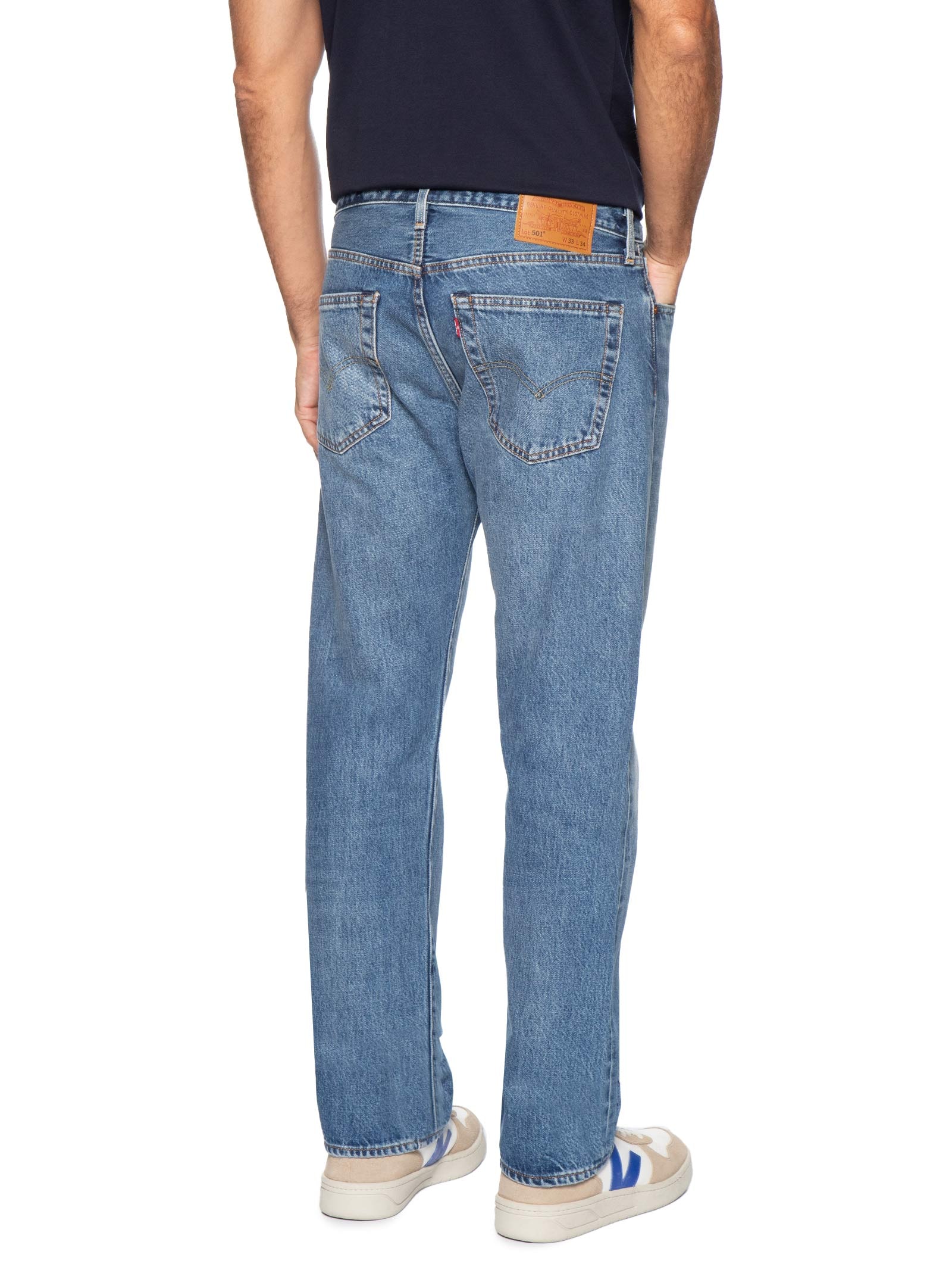 Calça Masculina Jeans 501® Original Fit Reta Azul Levi's