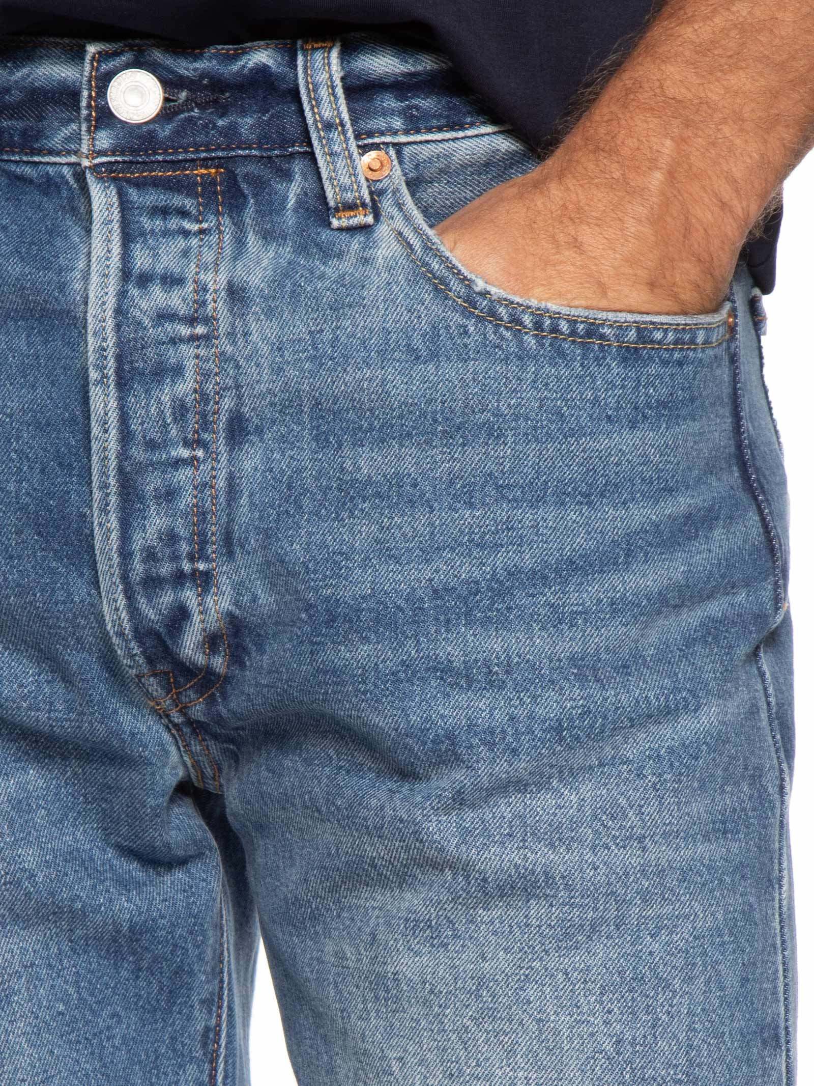 Calça Masculina Jeans 501® Original Fit Reta Azul Levi's