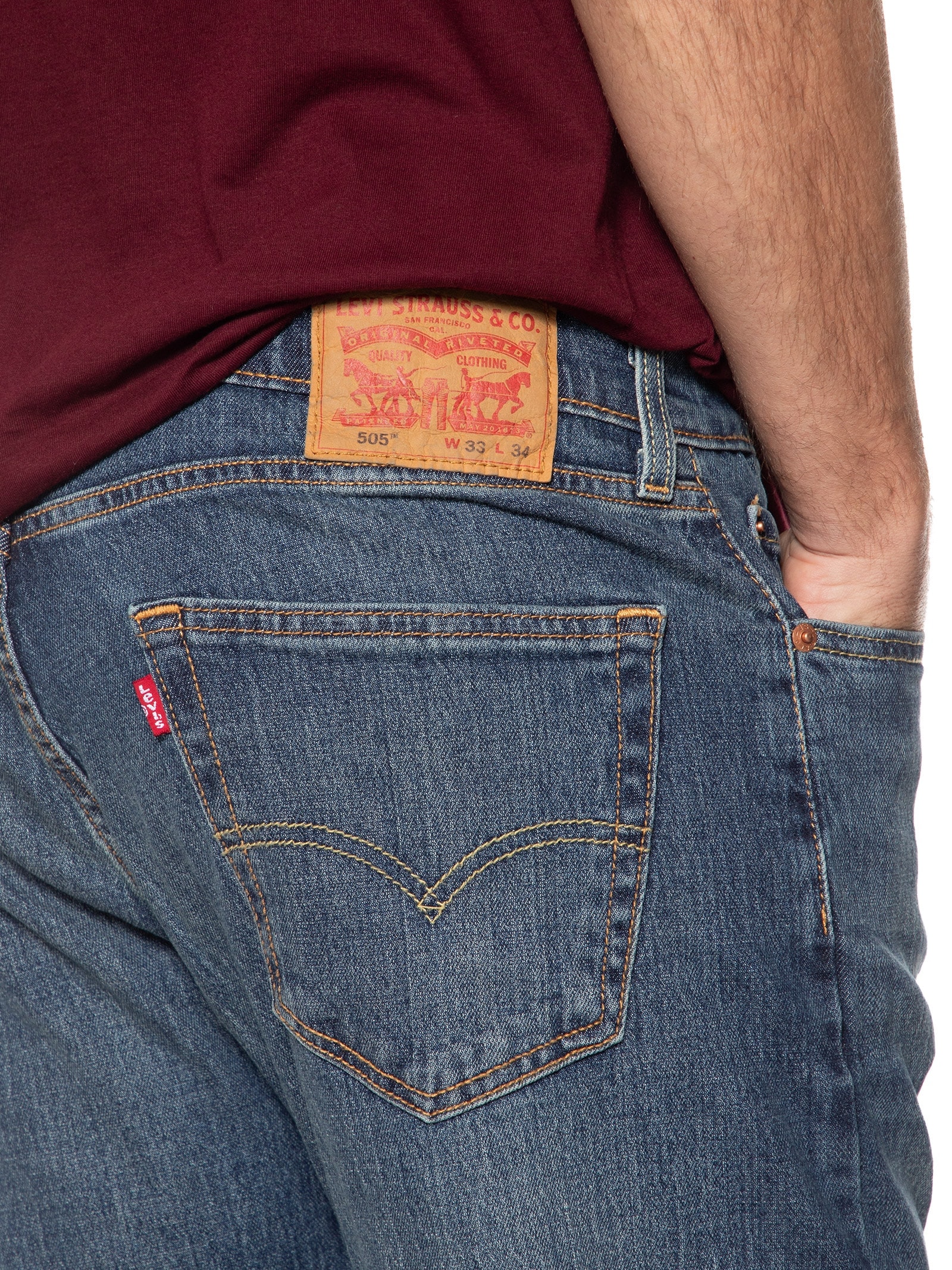 Calça Masculina Jeans 505® Regular Fit Azul Levi's