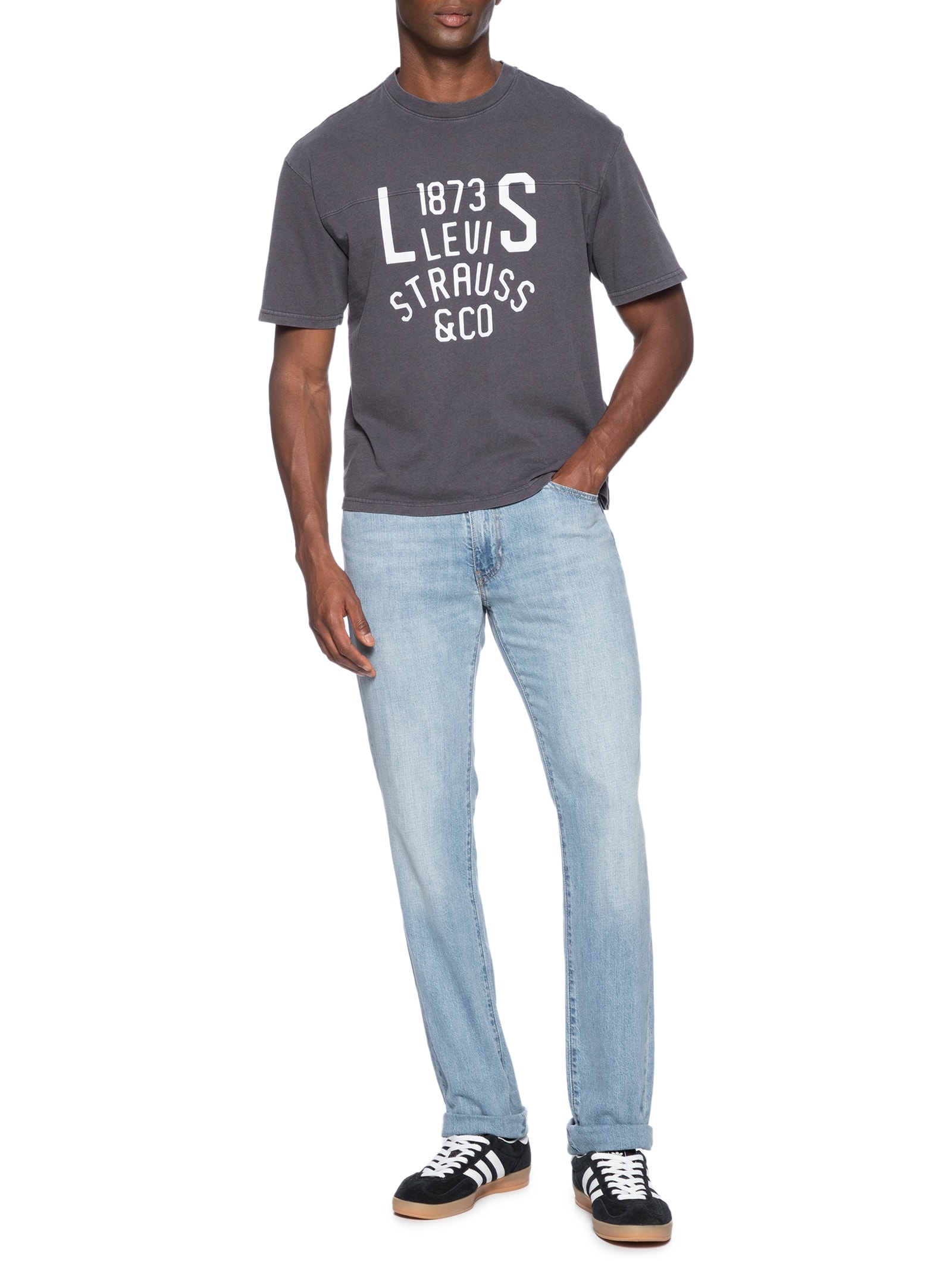 Calça Masculina Jeans 511® Slim Fit Linen+ Denim Azul Levi's