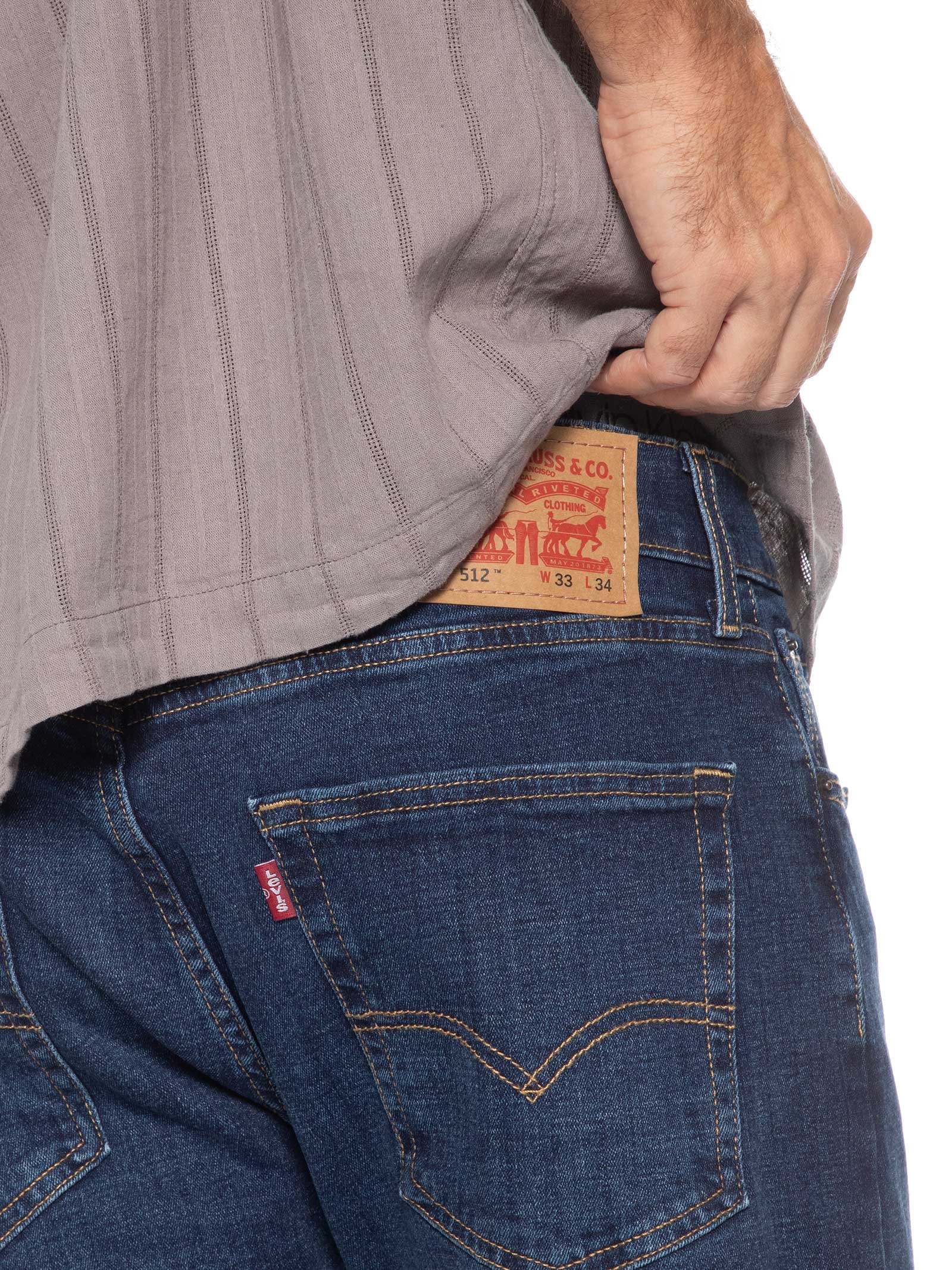 Calça Masculina Jeans 512® Slim Taper Azul Levi's