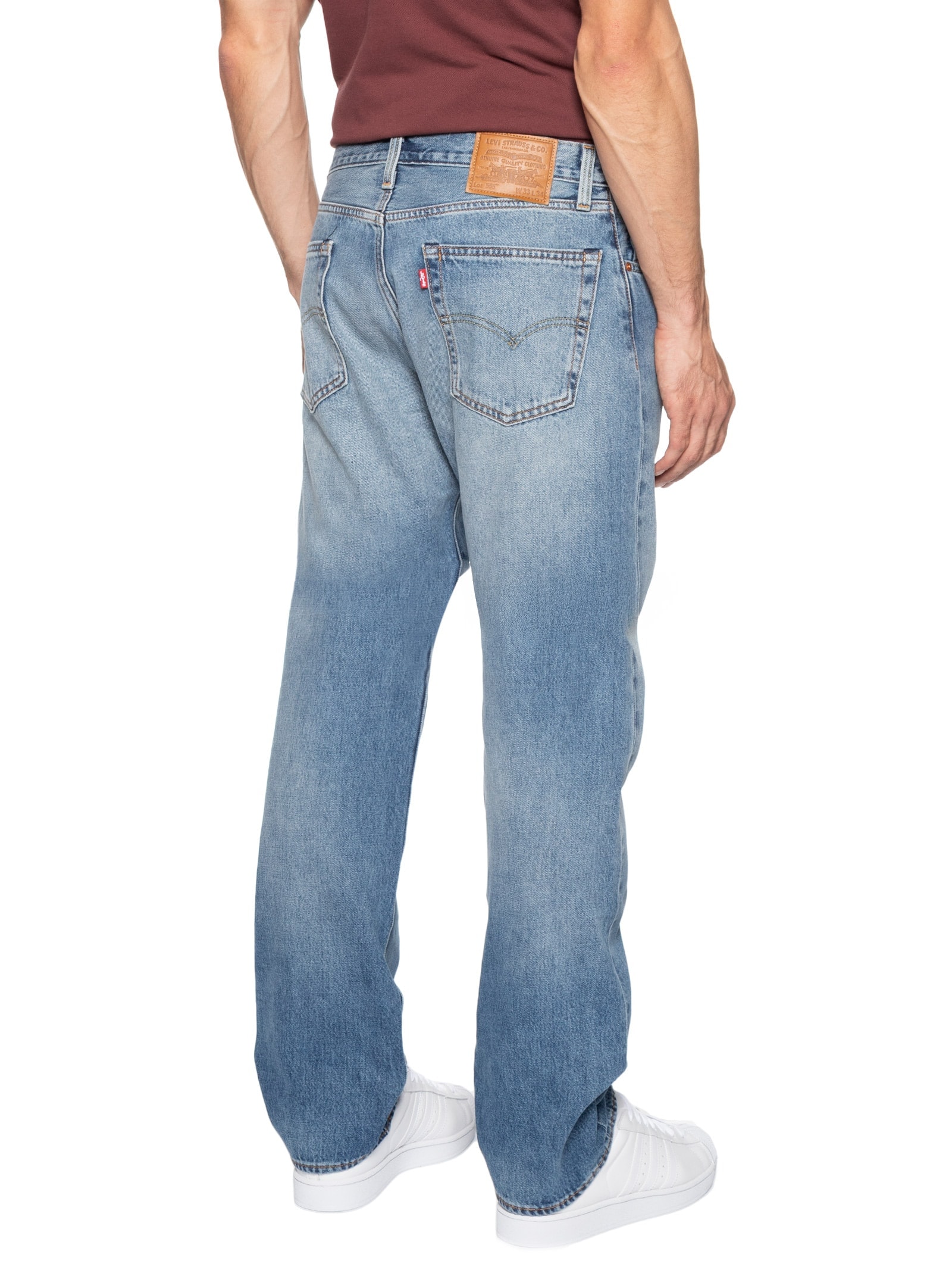 Calça Masculina Jeans 555 Relaxed Straight Azul Levi's